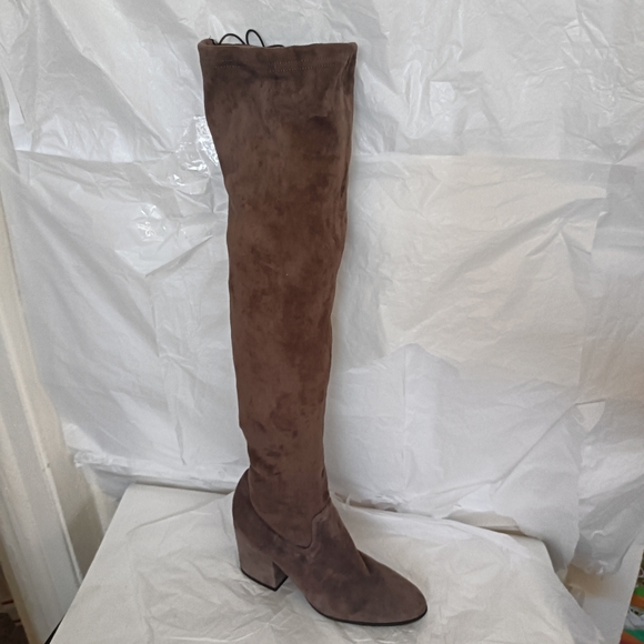 Stretch Suede Over The Knee Sesto Meucci Boots Made in Italy size 9 - Picture 1 of 16